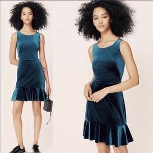Rebecca Minkoff Tiffany Velvet Dress in Deep Sea Teal Size 8 Cocktail Party